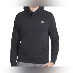 2 Large Nike Sportswear Club Fleece Hoodies in University Blue and Black